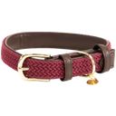 Kentucky Dogwear Plaited Nylon Dog Collar, Bordeaux