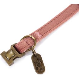 Designed by Lotte Hundehalsband Velura Rosa - 20-30X1