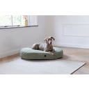Designed by Lotte Oval Hundekissen Yndis Grün - 115x85x15 cm