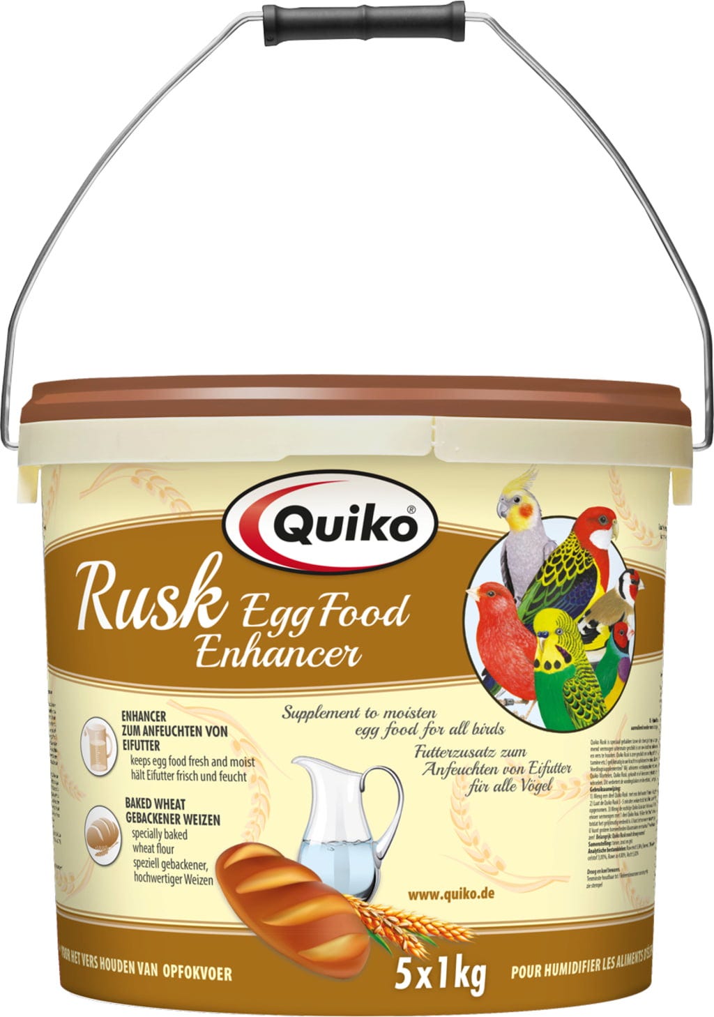 Quiko Rusk Spezialfutterzusatz für Ziervögel - 5.000 g