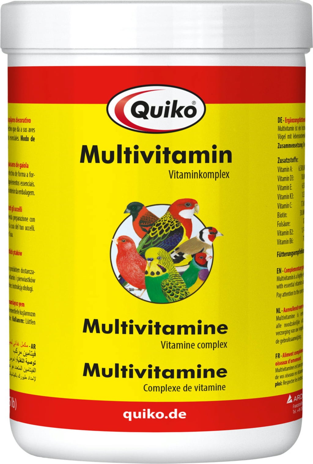 Multivitamin zur Vitaminversorgung von Ziervögeln