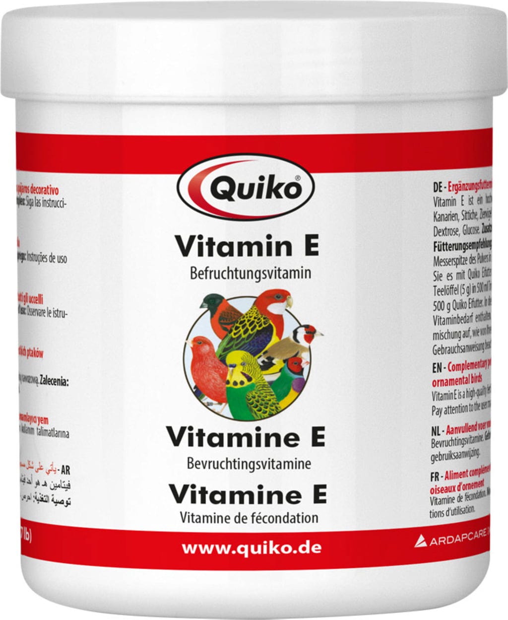 Quiko Vitamin E Kanarien, Sittiche und Ziervögel - 350 g
