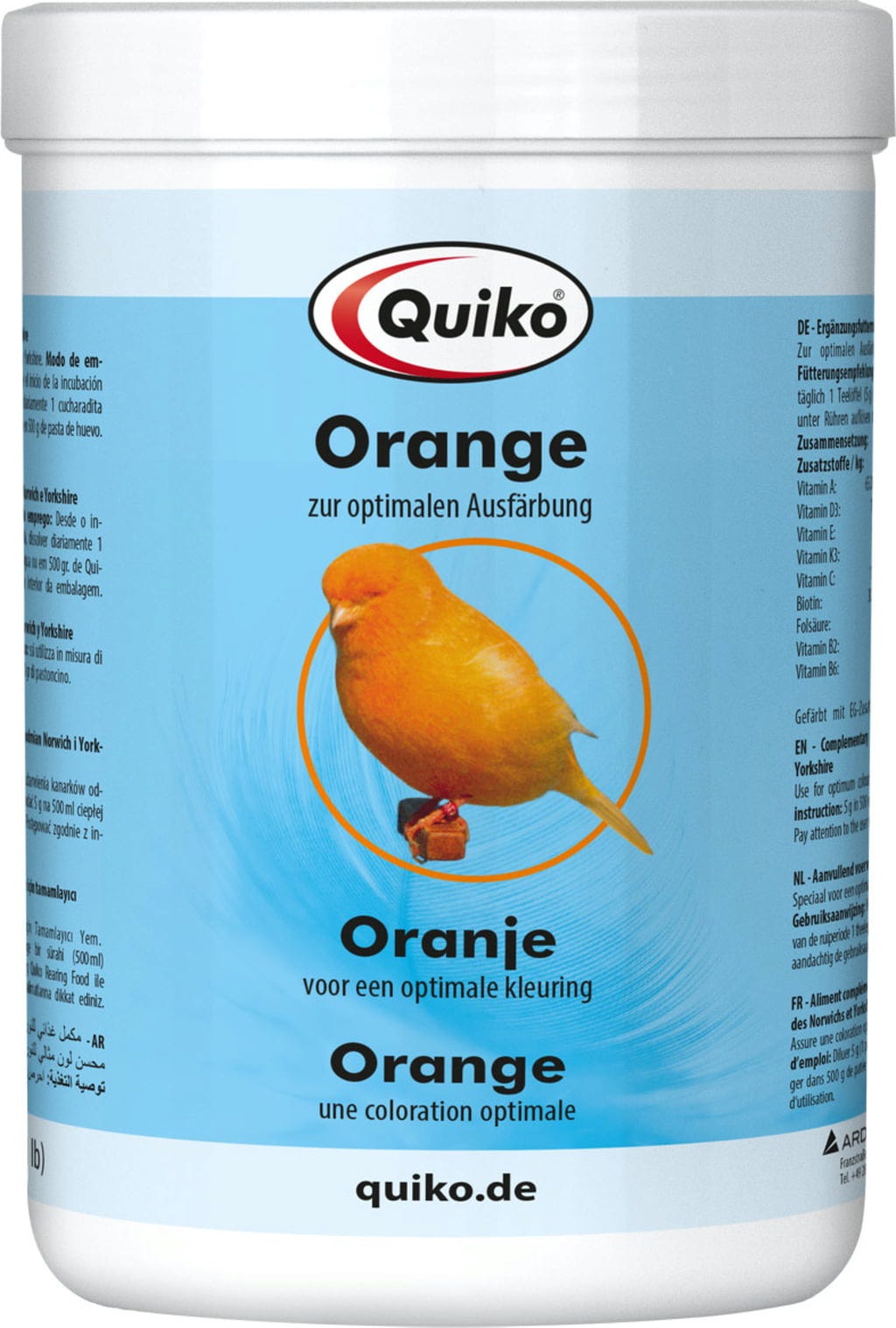 Quiko Orange für Norwich- und Yorkshire-Kanarien - 500 g