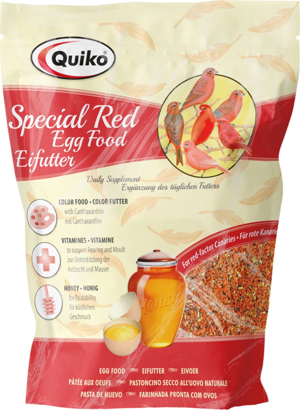 Quiko Special R Eifutter für alle rotgrundigen Vogelarten - 500 g