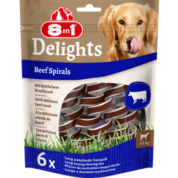 8in1 Delights - Beef Spirals - 1 k.