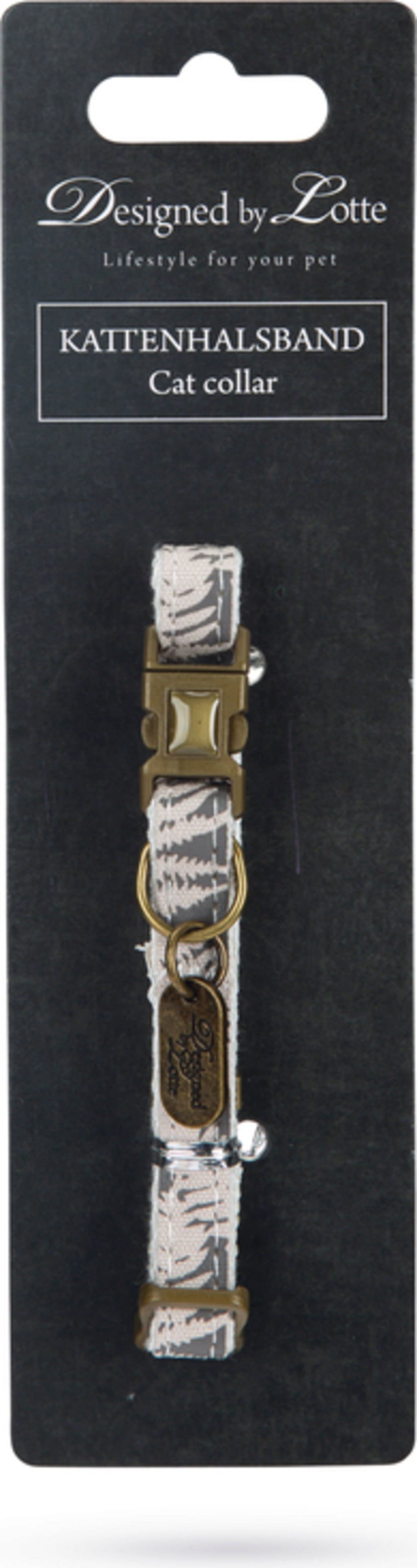 Designed by Lotte Nyl Katzenhalsband Oribo Beige - 1 Stk