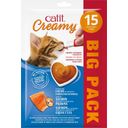 Catit Creamy - Salmone e Gamberetti - Confezione da 15