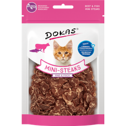 Dokas Cat Mini-Steaks - Manzo e Pesce