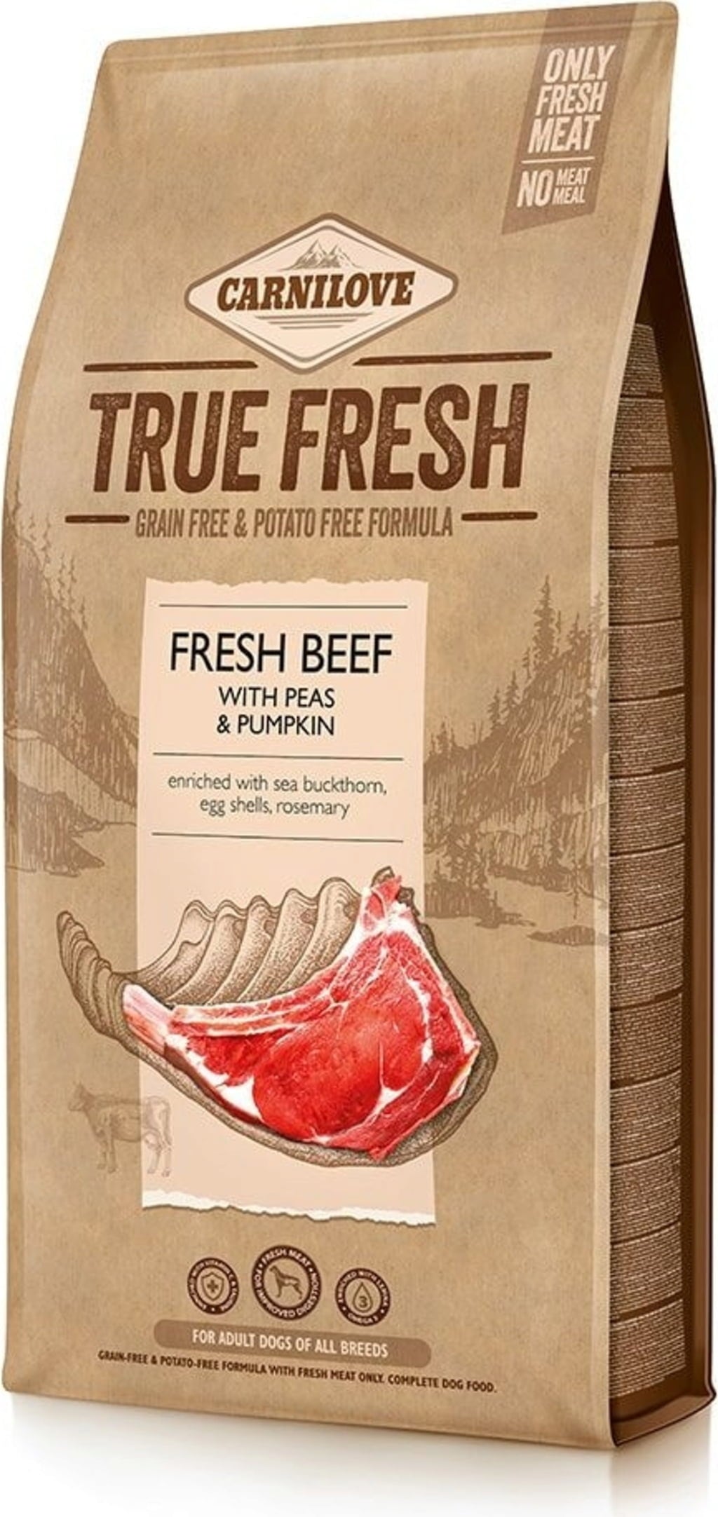 Carnilove Trockenfutter Fresh Beef - Adult - 11,4 kg