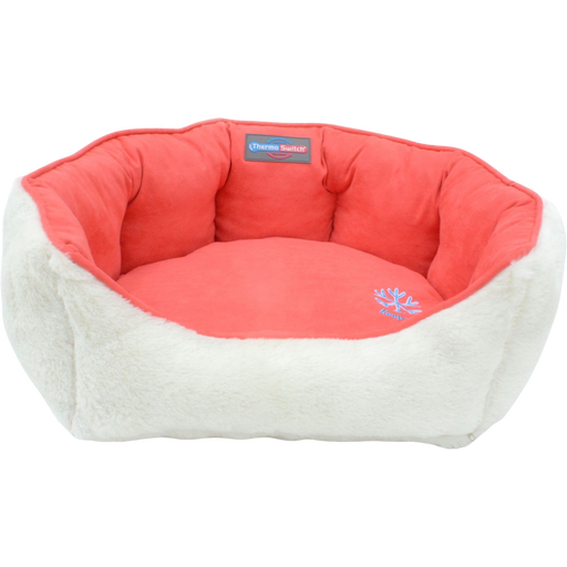 ThermoSwitch ANDROS Hundebett koralle/creme - L