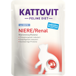 Kattovit Niere/Renal Frischebeutel Ente