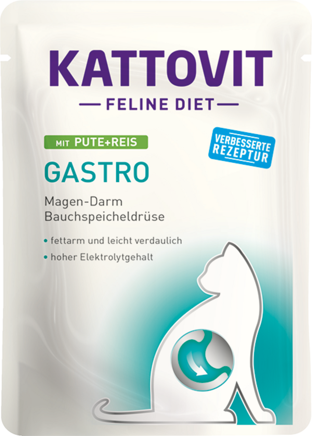Kattovit Gastro Frischebeutel mit Reis - Pute + Reis