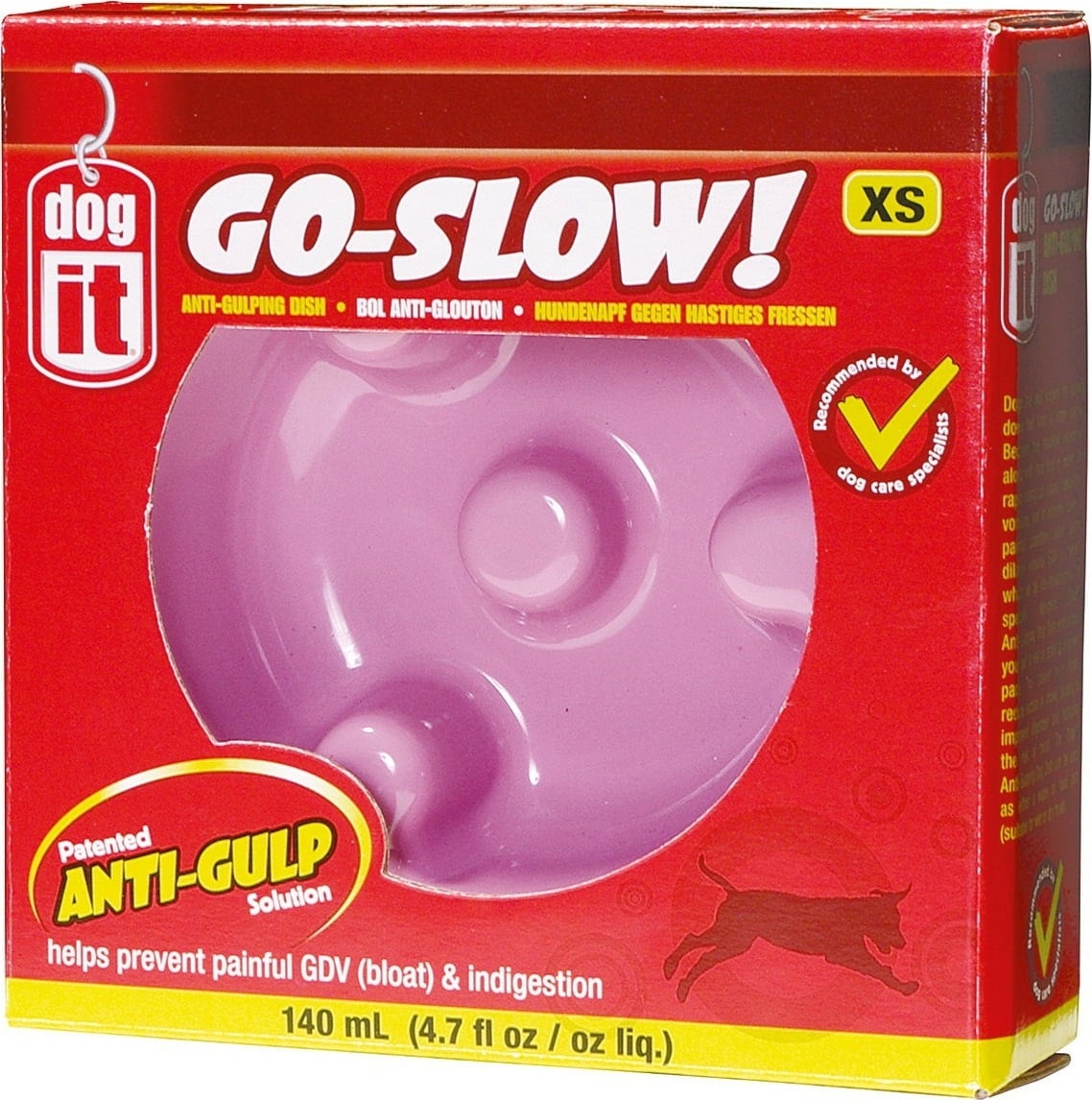 dogit Antischling Napf pink 140 ml