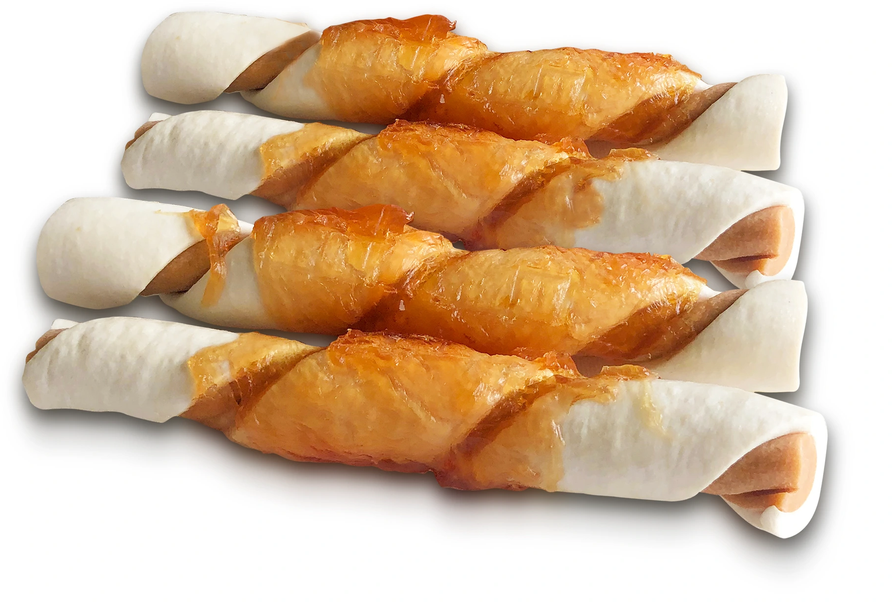 BetterBones - große Twists 12,5cm mit Huhn - 4.Stk