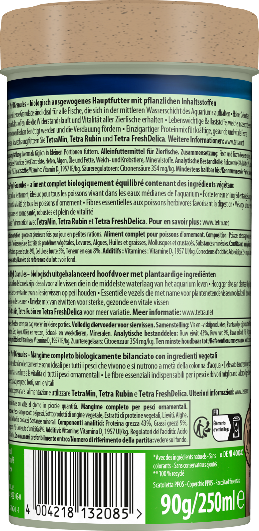 Tetra Phyll Granulat - 250 ml