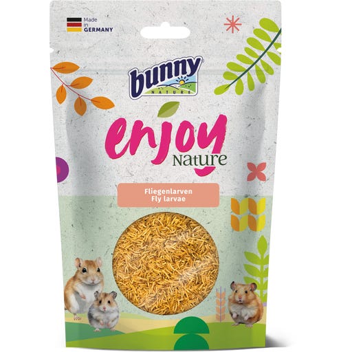 Mix Di Larve Di Mosche Soldato Bunny EnjoyNature - 90g, Mangime Complementare Per Roditori, 100% Naturale - Foto 6