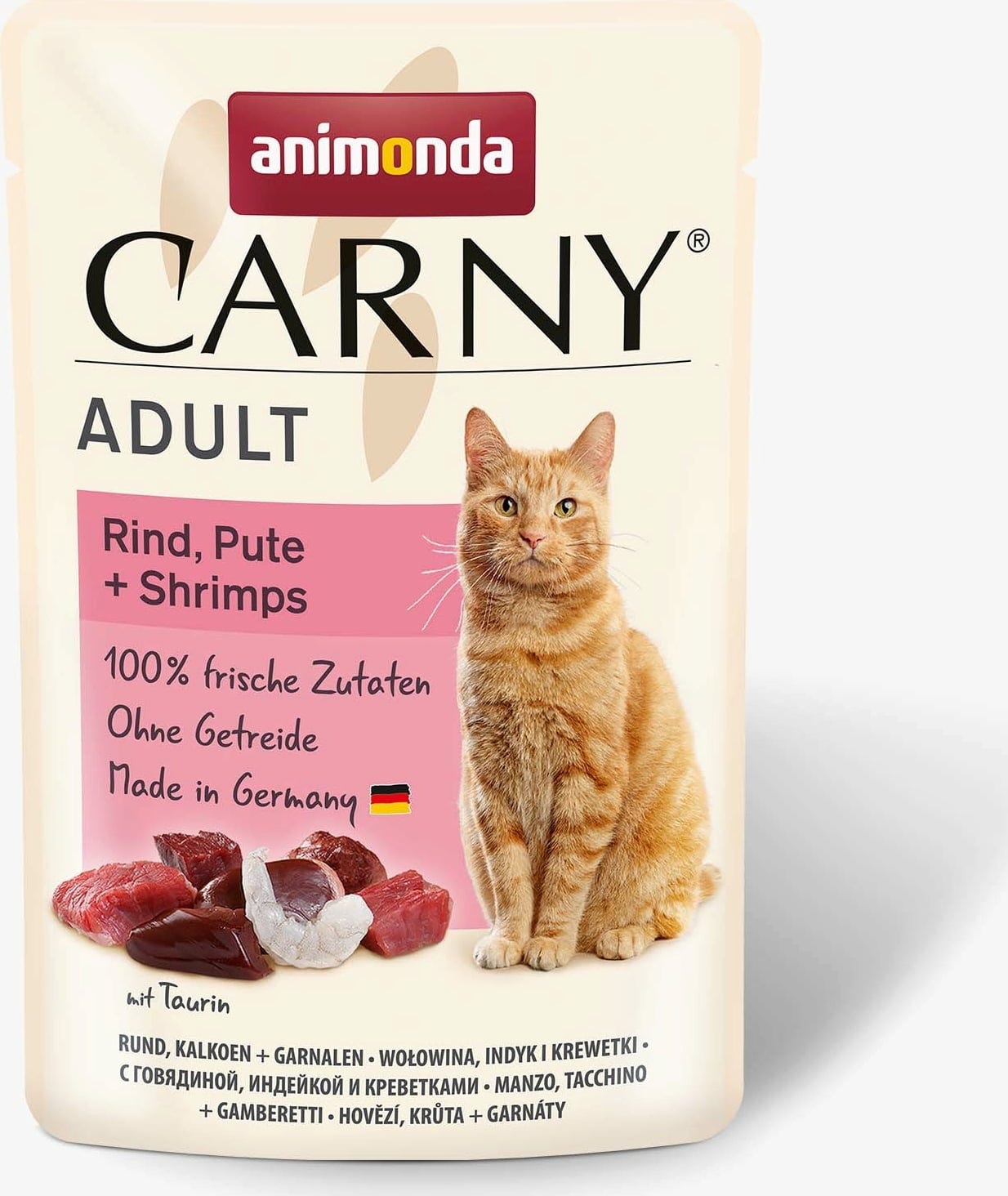 Animonda Carny Adult Frischebeutel 85g - Rind, Pute und Shrimps