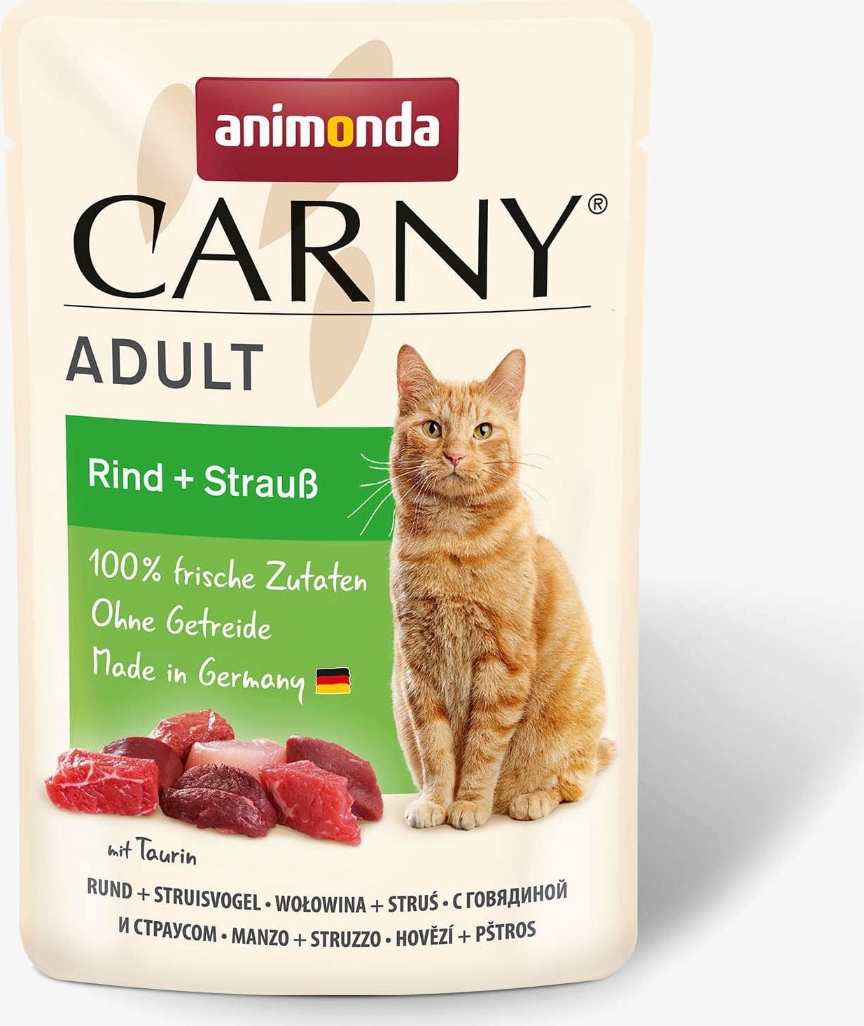 Animonda Carny Adult Frischebeutel 85g - Rind und Strauß