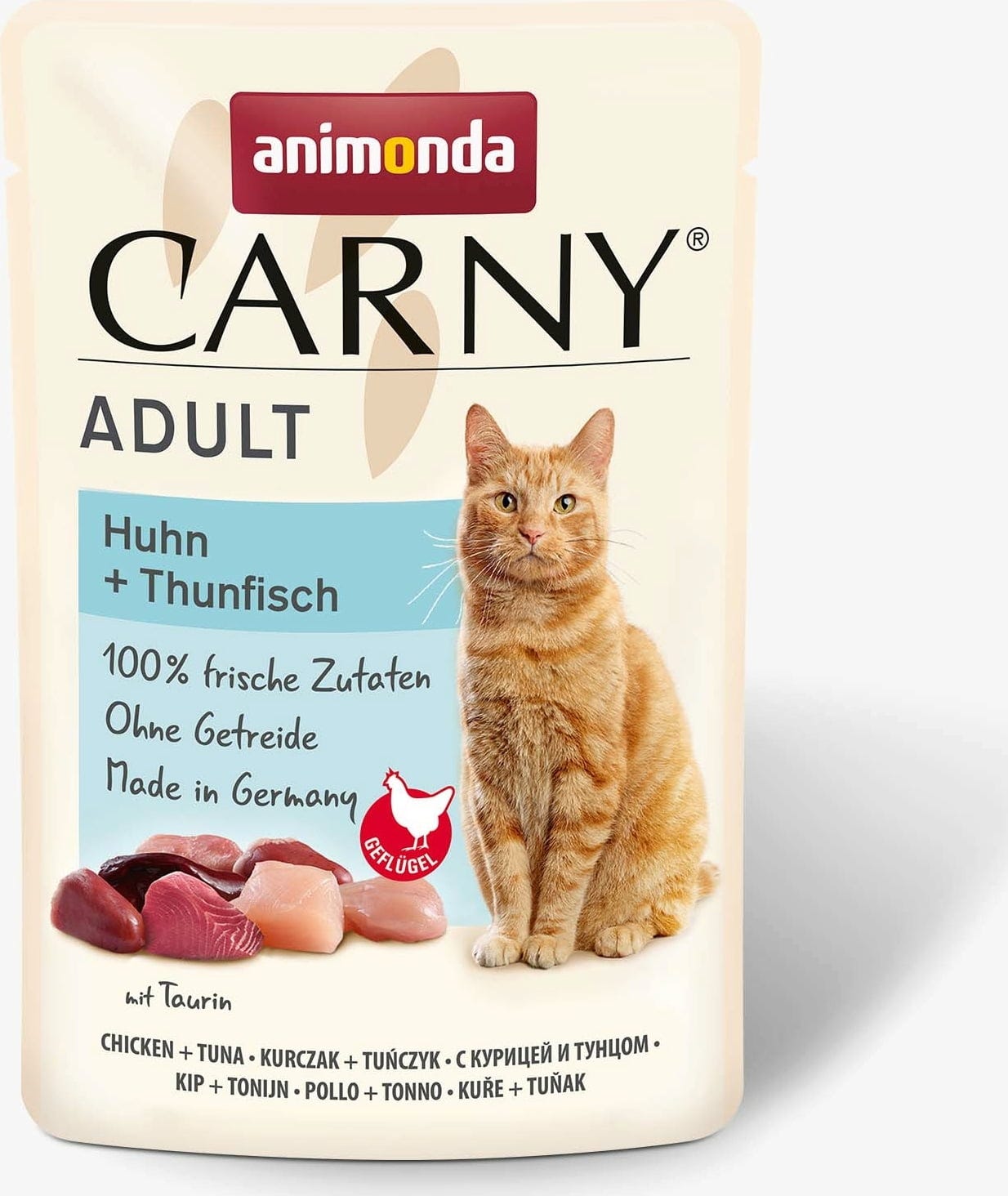 Animonda Carny Adult Frischebeutel 85g - Huhn und Thunfisch