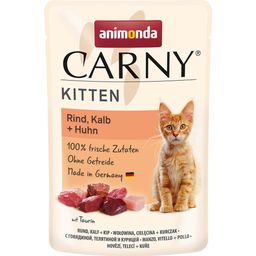 Animonda Carny Kitten tasak 85g - Marha, borjú és csirke