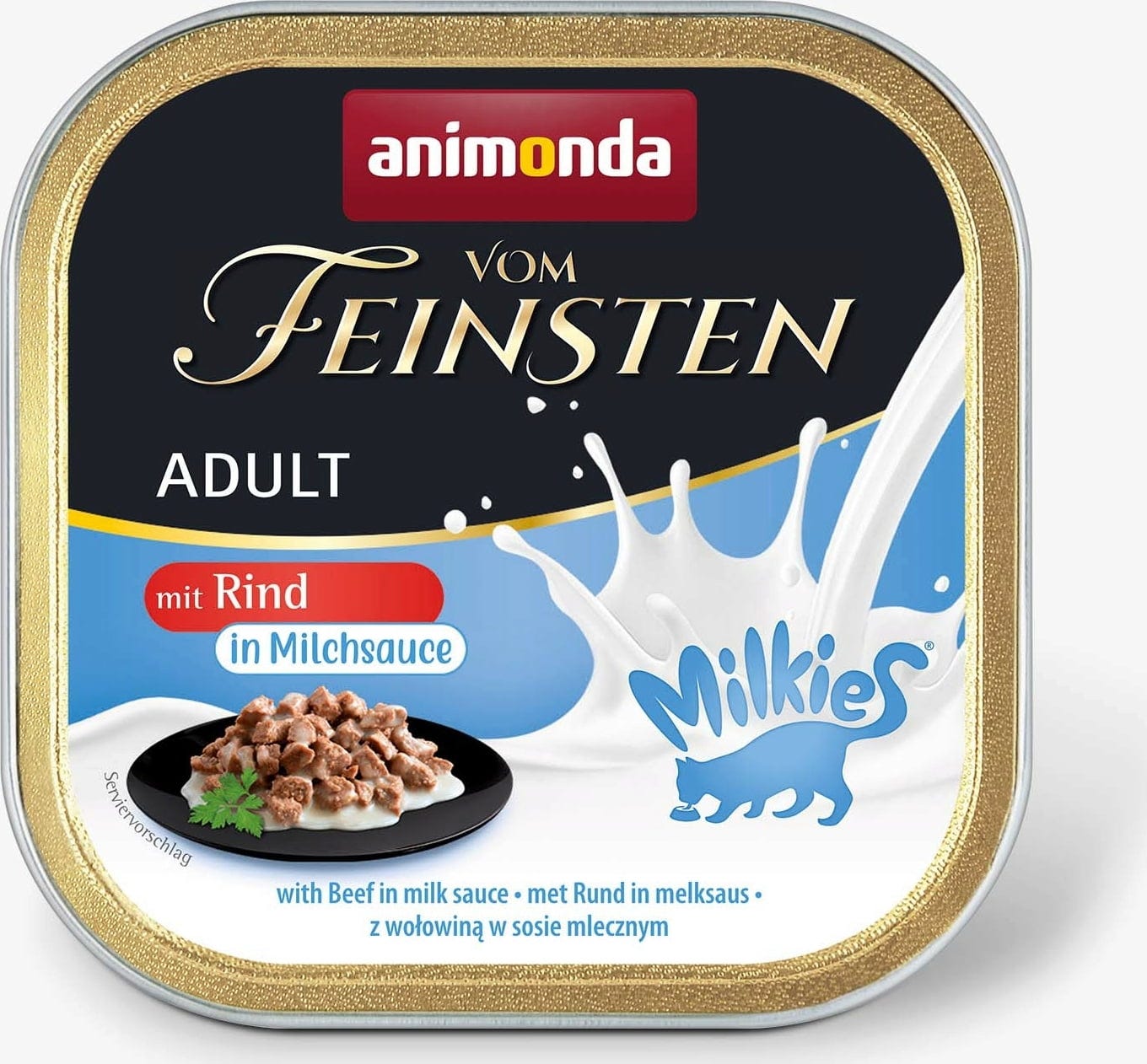 Animonda Vom Feinsten Adult Schale 100g - Rind in Milchsauce