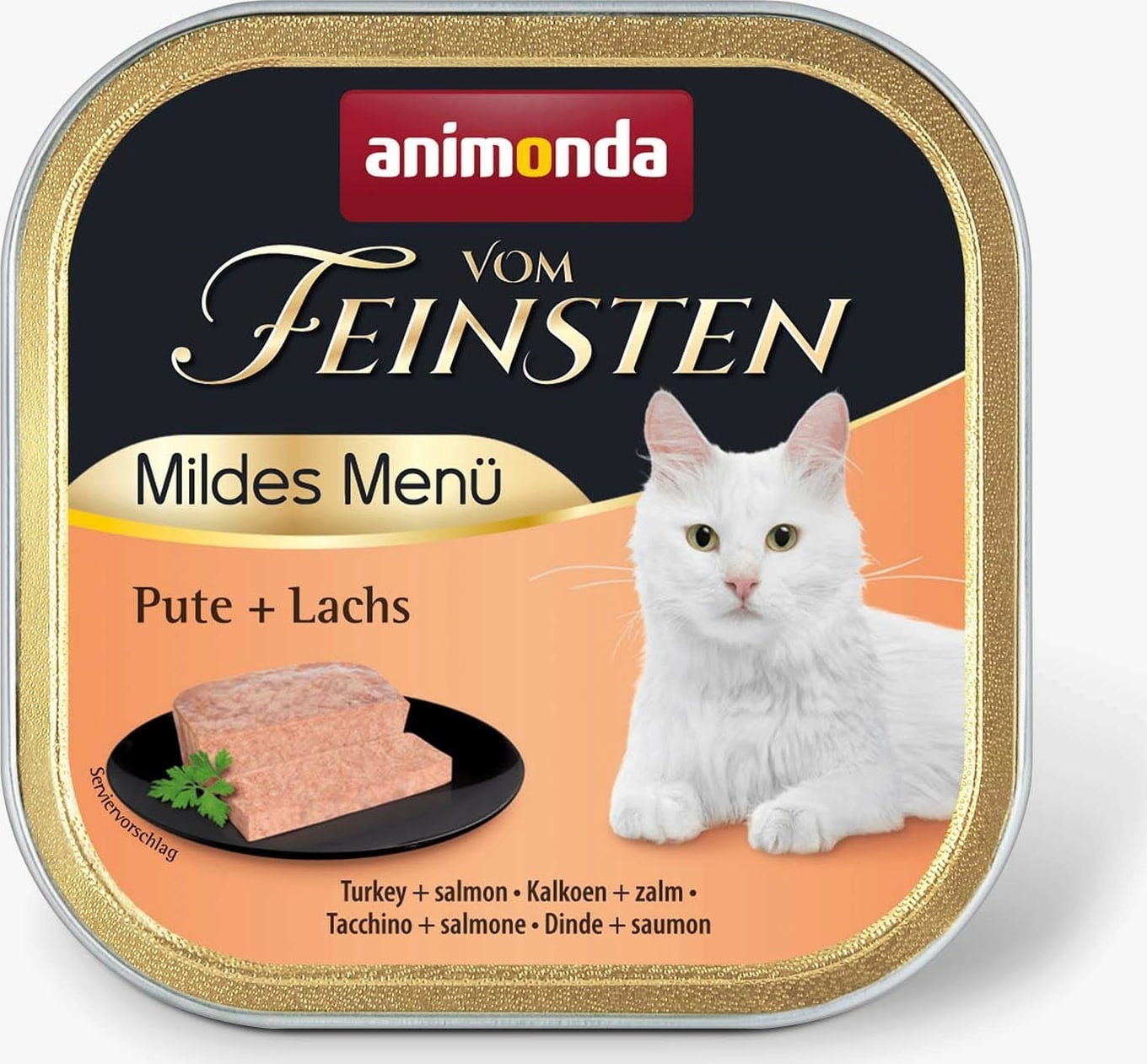 Animonda Vom Feinsten Adult Mildes Menü Schale 100g - Pute und Lachs