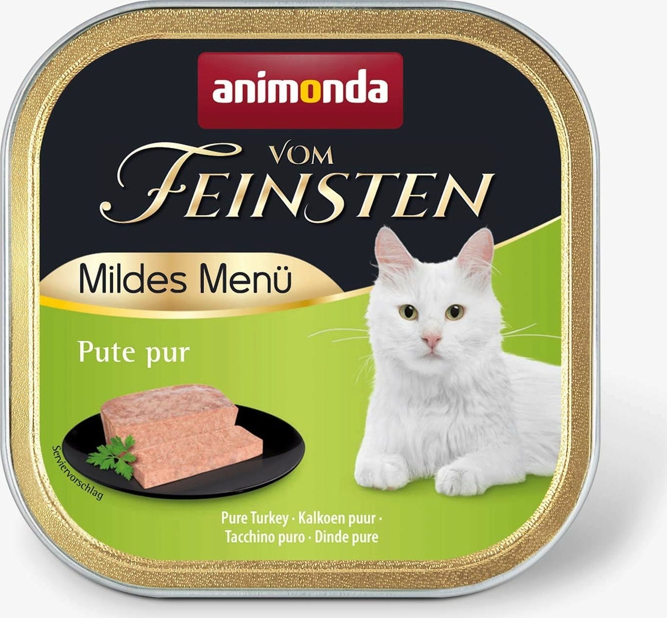 Animonda Vom Feinsten Adult Mildes Menü Schale 100g - Pute pur