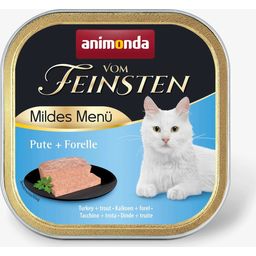 Vom Feinsten Adult Mildes Menü Schale 100g - Pute und Forelle