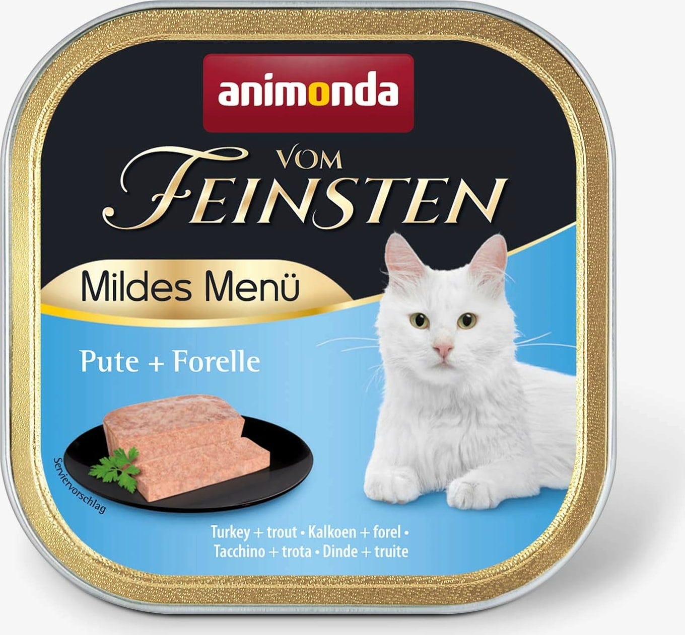 Animonda Vom Feinsten Adult Mildes Menü Schale 100g - Pute und Forelle