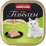 Vom Feinsten Adult Mildes Menü Pute pur Schale 6x100g
