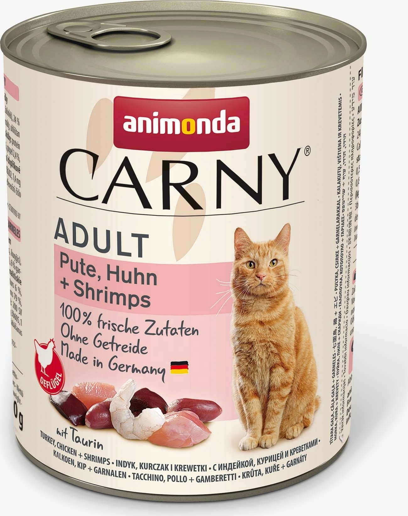 Animonda Carny Adult Pute, Huhn und Shrimps - 800 g