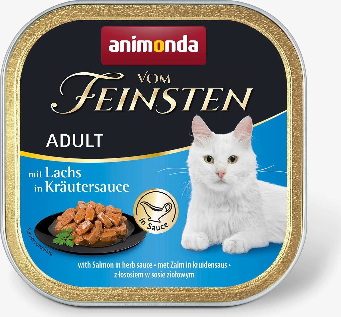 Animonda Vom Feinsten Adult getreidefrei Schale 100g - Lachs und Kräuter