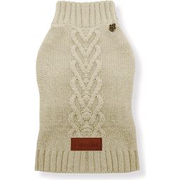 Maglione Celtic a Collo Alto per Cani - Cream - 25 cm