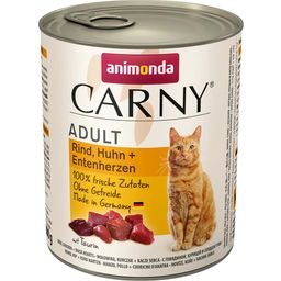 Animonda Carny Adult Rind, Huhn, Entenherzen - 800 g