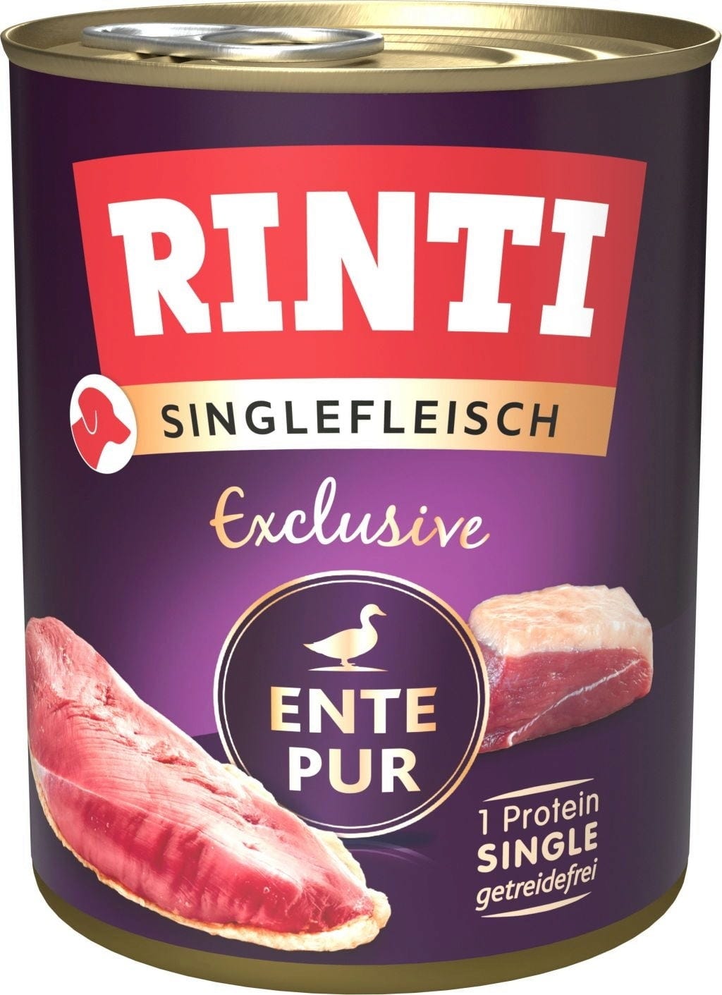 Rinti Singlefleisch Exclusive Dose 800g - Ente Pur
