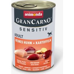 GranCarno Adult - Sensitiv - Lattina da 400 g - Puro Pollo e Patate