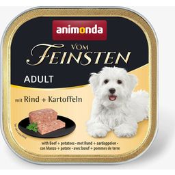 Animonda Vom Feinsten Adult Pastete Schale 150 g - Rind und Kartoffel