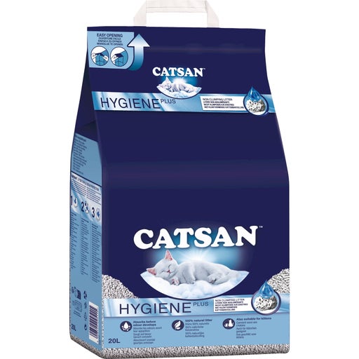 Catsan Hygiene plus alom 20 Liter - Zoolini Online Shop