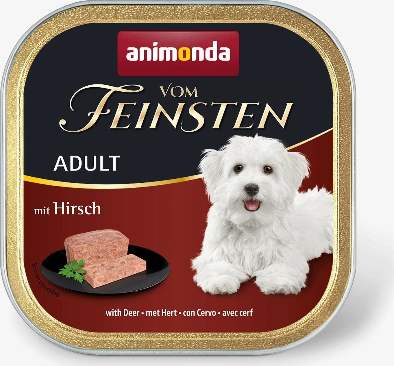 Animonda Vom Feinsten Adult Pastete Schale 150 g - Hirsch
