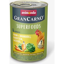 GranCarno Superfoods Junior Pollo e Broccoli - Lattina da 400 g