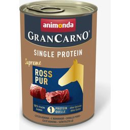 Mokra pasja hrana GranCarno Adult - Single Protein, 400g - Čisti konj