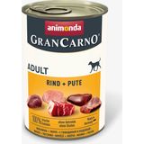 Mokra pasja hrana GranCarno Adult - govedina in puran