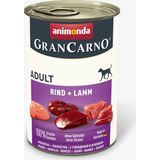 Mokra pasja hrana GranCarno Adult - govedina in jagnjetina