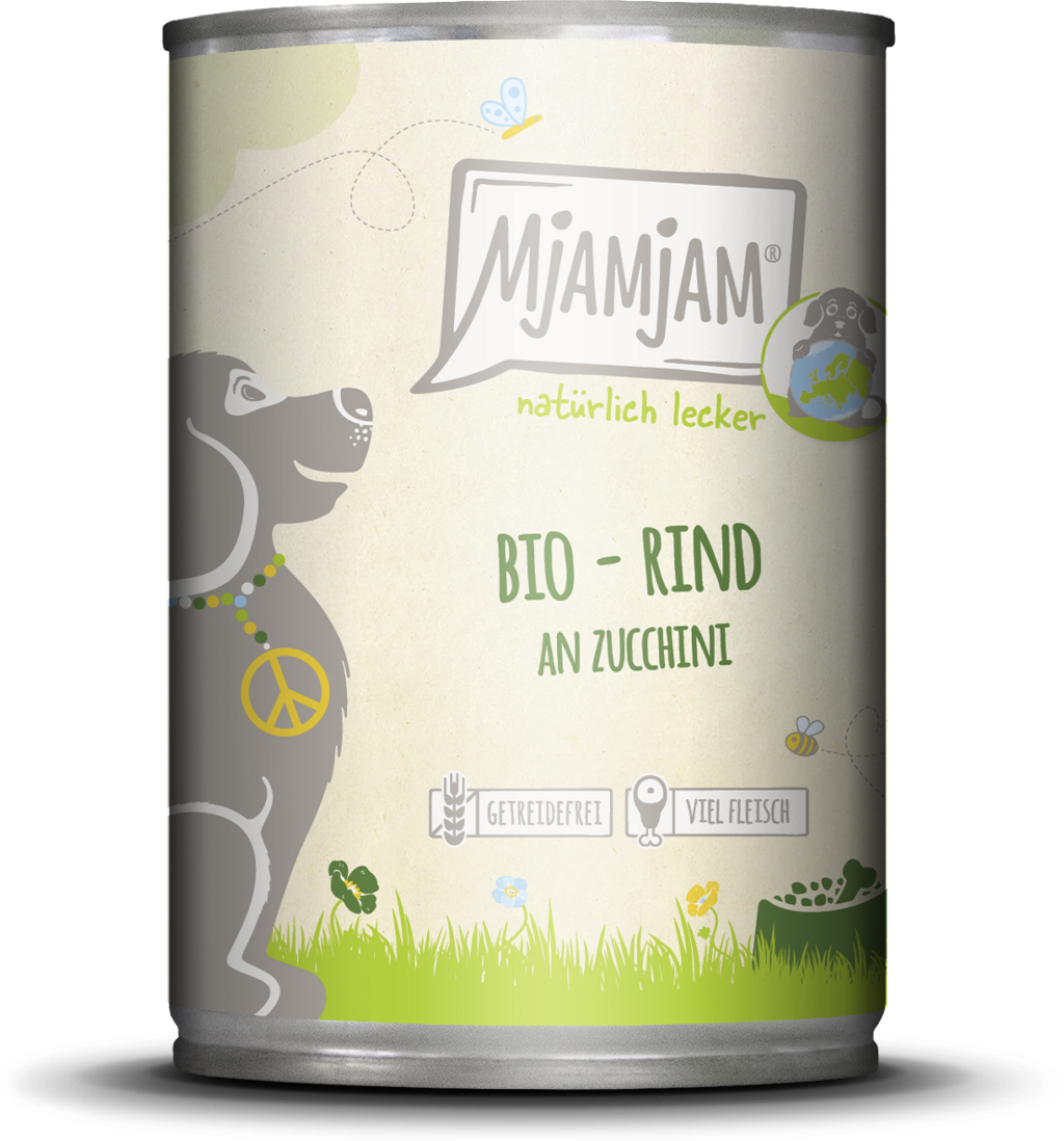 Mjamjam BIO Rind mit Zucchini - 400 g