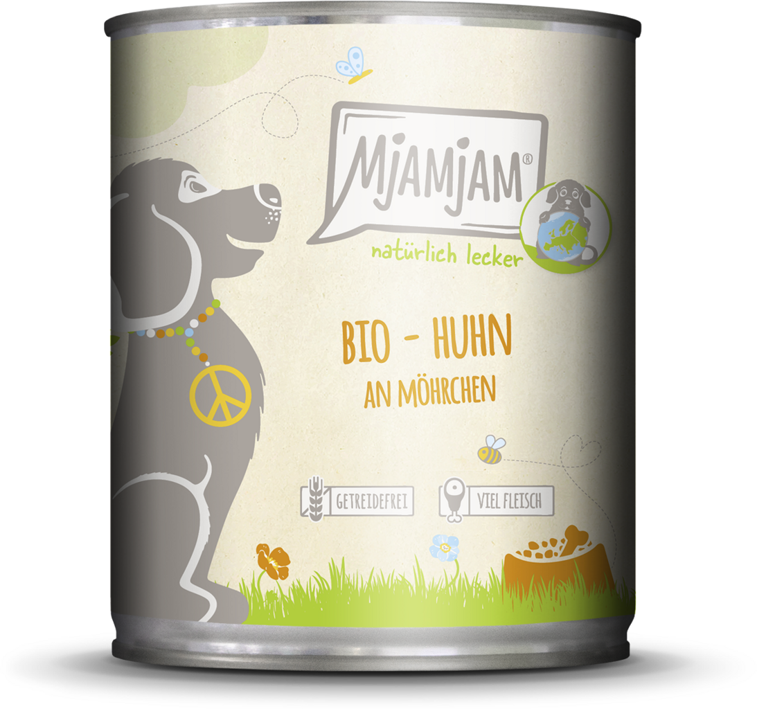 Mjamjam BIO Huhn mit Karotte - 800 g