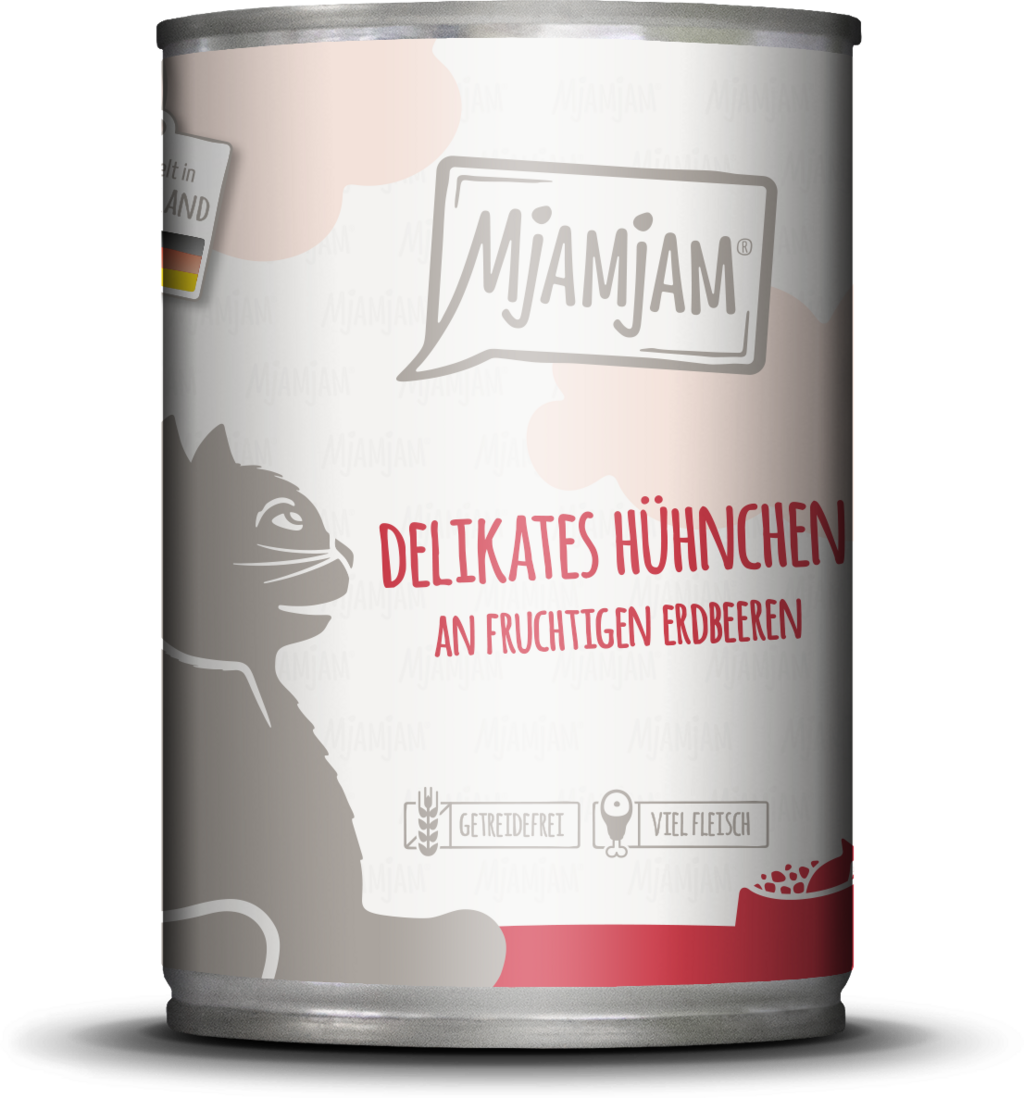 Mjamjam Huhn und Erdbeeren - 400 g