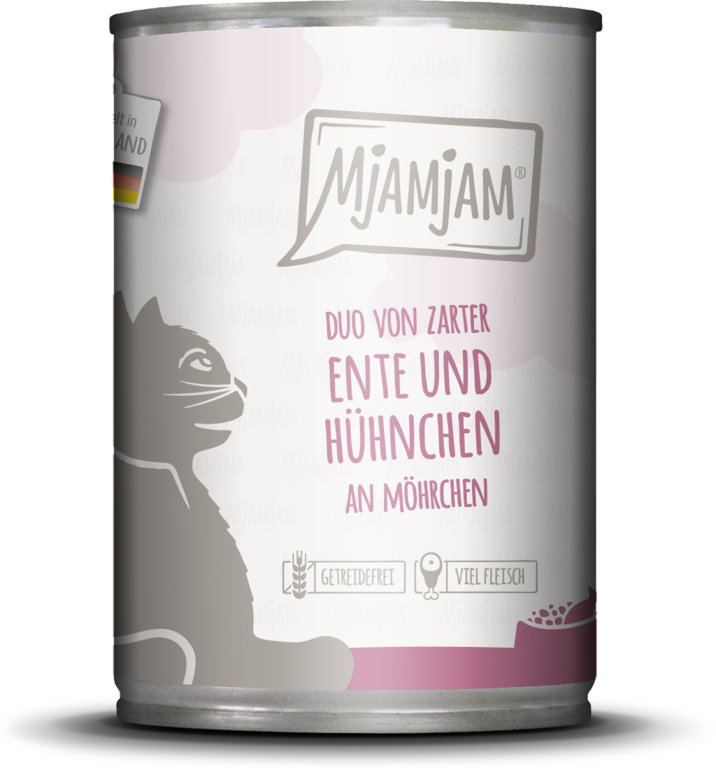 Mjamjam Ente, Huhn und Karotte
