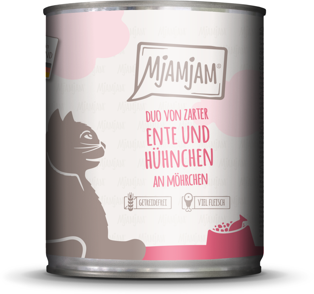 Mjamjam Ente, Huhn und Karotte - 800 g