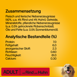 Pedigree Schale Adult - Rind und Huhn