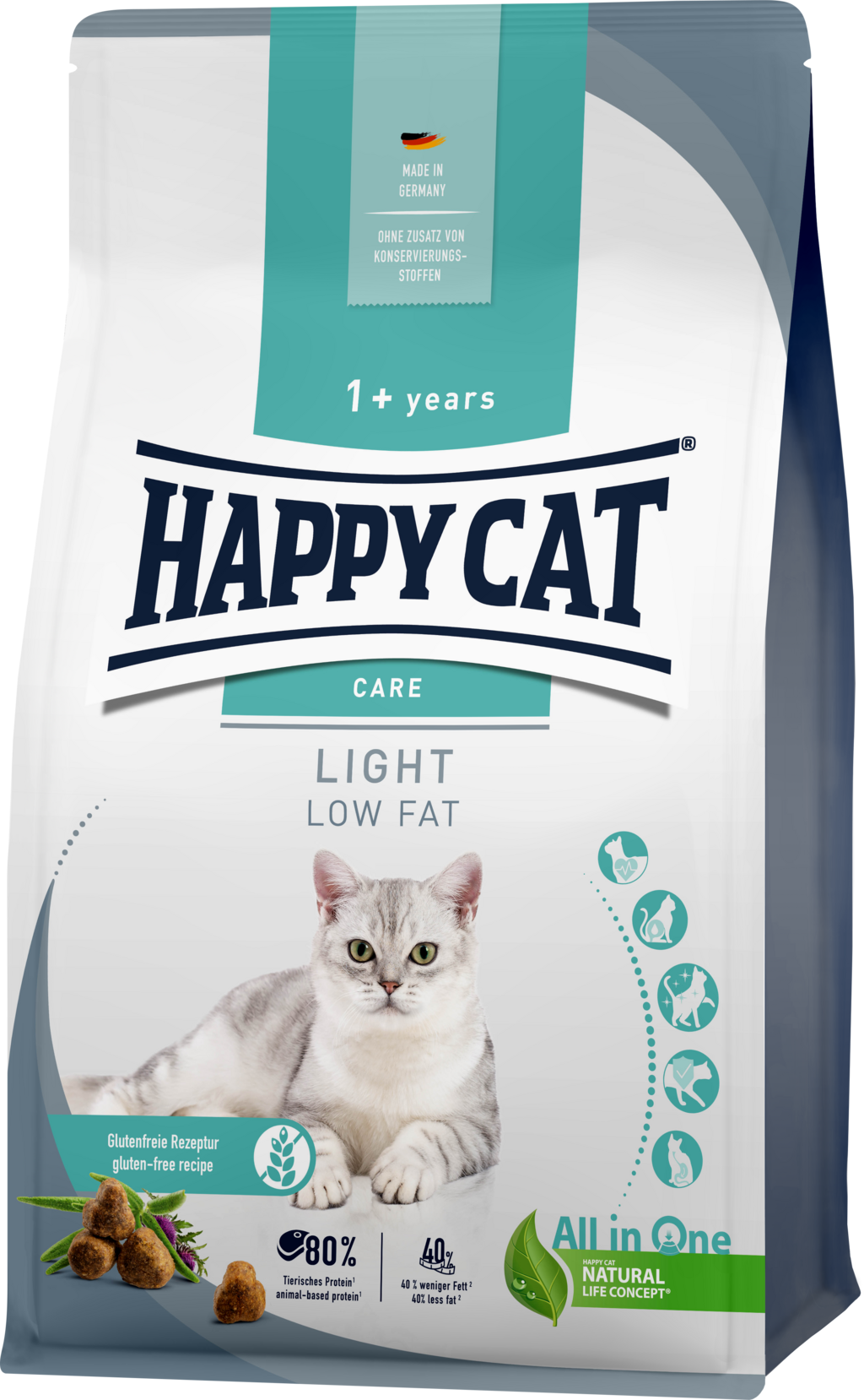 Happy Cat Trockenfutter Care Light - 300 g